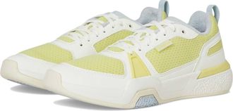 Olukai Womens Anau Pickleball Shoe In Yellow/white