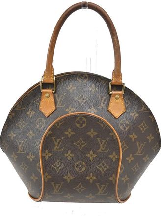 Louis Vuitton Ellipse Bag Monogram Canvas Brown Leather Handbag (Pre-Owned)