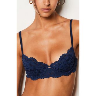 Etam Legende Underwire Demi Bra in Navy at Nordstrom Rack, Size 36E (Dd Us)
