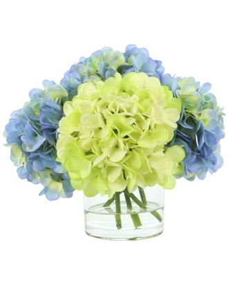 Creative Displays Inc. Green & Blue Hydrangea Floral Arrangement