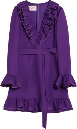 Valentino Garavani Abito corto Crepe Couture - Viola