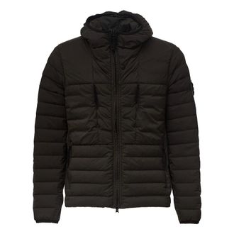 Stone Island Jassen, Heren, Grijs, L, Nylon, Seamless Tunnel Nylon Down-TC Puffer Jas
