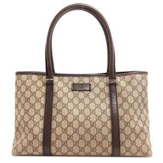 Gucci Brown Pvc Tote Bag (Pre-Owned)