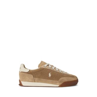 Ralph Lauren HESTER su&egrave;de leren sneakers