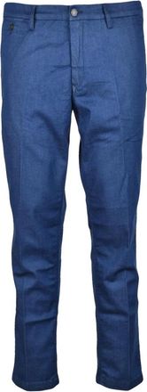 Replay Straight Broeken - Heren - Straight fit broeken - Blauw - W34 - Katoen - Broeken
