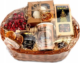 OEM Cesta De Regalo De Navidad Con Miel Caliente
