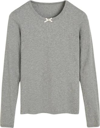 AIAYU Mujer, Camisetas, Gris, Talla: XS