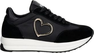 Love Moschino Dames, Schoenen, Zwart, Maat: 38 EU Leer