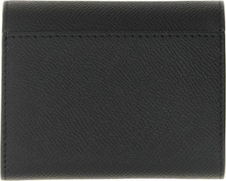 Maison Margiela Womens Black Calfskin Cardholder Accessory
