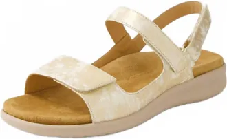 Ziera Womens Benji Smudge Sandals In Metal/almond