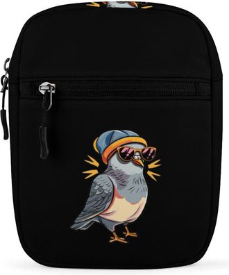 Generic Piggyeon with Eyeglasses Crossbody Bag Adjustable Satchel Cute Shoulder Bag Lightweight Sling Bags