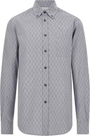 Ferragamo Camicia con monogramma - Grigio
