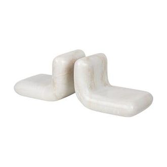 TOM DIXON Book end Stone - White - Polised marble - Designer Tom Dixon