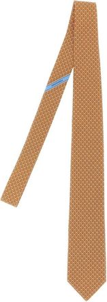 Ferragamo Heren, Accessoires, Oranje, Maat: ONE Size Zijde