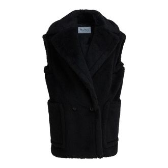 Max Mara Vests, female, Black, Size: XS Bormida Teddy Gilet