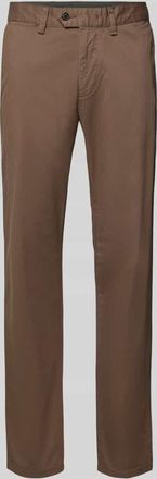 Christian Berg Chino mit französischen Eingrifftaschen in Taupe, Größe 102