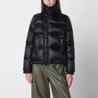 sacai Piumino con zip asimmetrica nero