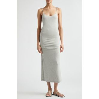 Toteme Draped Slipdress in Pale Grey Mlange at Nordstrom, Size X-Small