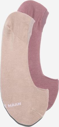 Cole Haan Womens Knit Ballet Liner 2 Pair Socks - Pink
