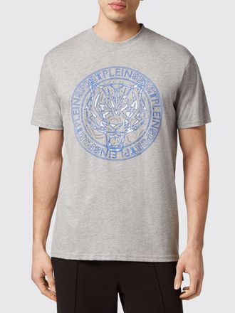 Plein Sport T-shirt in cotone con stampa logo grafica a contrasto