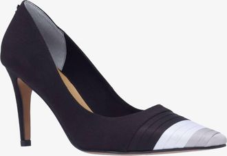 J. Rene&eacute; Womens Garbina Satin Pump Heels In Black