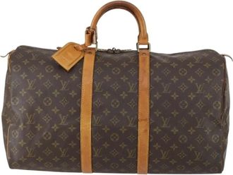 Louis Vuitton Pre-owned Weekend Bags, female, Brown, Size: ONE SIZE Pre-owned Vintage Monogram Canvas Travel Bag