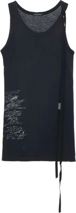 Ann Demeulemeester Vesta Ramage tank top - women - Mulberry Silk/Viscose - 42 - Black