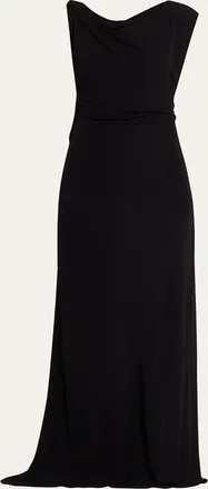 CHRISTOPHER ESBER Tortoiseshell Chain Jersey Maxi Dress