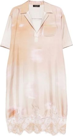 Fabiana Filippi Lace-trim Chest-pocket Midi Dress