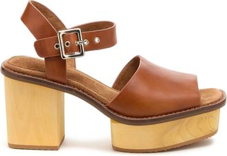Kelsi Dagger Womens Groove Platform Sandal In Auburn