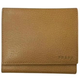 Prada unisex, Pre-owned, Bruin, Maat: ONE Size Leer