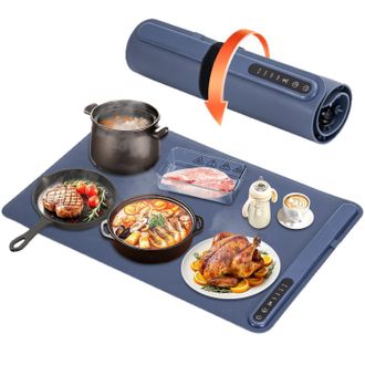 OEM Calentador De Alimentos El&eacute;ctrico Con 4 Configuraciones De Temperatura Y Temporizador De 1/3/5 H, Placa Calefactora El&eacute;ctrica Port&aacute;til Y R&aacute;pida, Calen