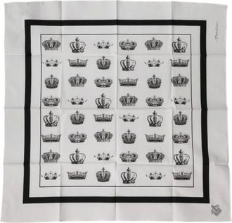 Dolce & Gabbana Pocket Scarves, male, Multicolor, Size: ONE SIZE Ms7592-P Cotton Square Foulard Scarf