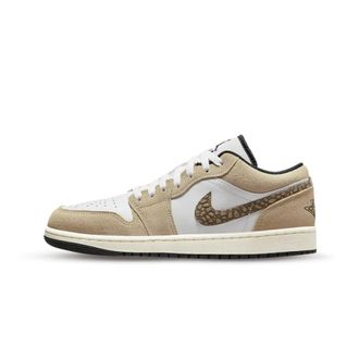Nike Jordan 1 Low SE Brown Elephant - unisex - Sport - Beige - Maat: 40 EU Leer