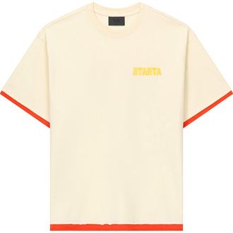 Rta Elian Exodus Double Layer Graphic T-Shirt in Raw Sand at Nordstrom, Size Xxx-Large