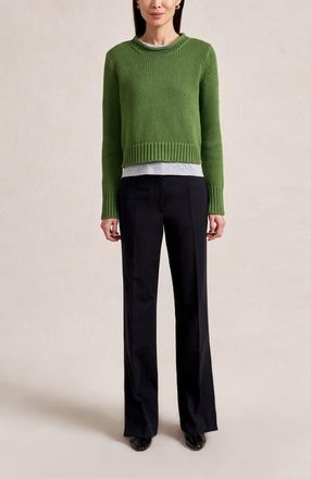 La Ligne Solid Mini Marina Sweater in Cactus at Nordstrom, Size X-Small