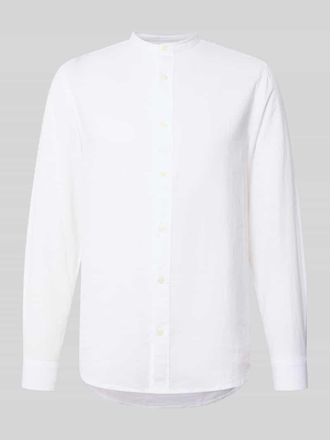 Only & Sons Slim Fit Freizeithemd aus Baumwoll-Leinen-Mix Modell CAIDEN in Weiss, Gr&ouml;&szlig;e XXL