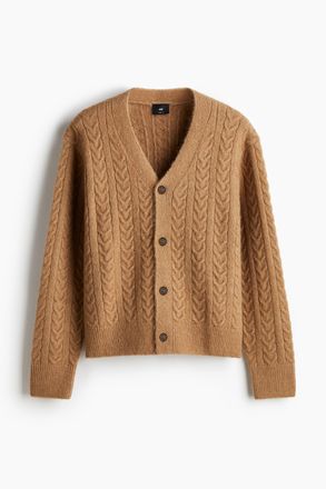 H&M Cardigan aus Wollmix in Loose Fit - Beige