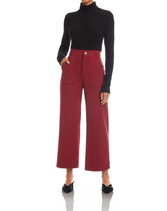 Fifteen Twenty Rylee Cropped Pants In Brick