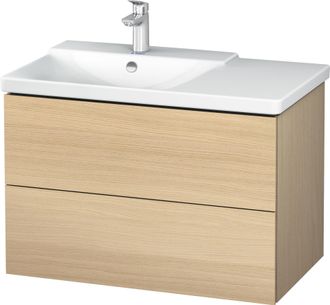Duravit Duravit L-cube Mueble De Pared De 820mm De Ancho, Profundidad 481, 2 Cajones, Cabe p3 Comfort Art&iacute;culo 233385, Cuenca Izquierda, Color: Roble Mediterr