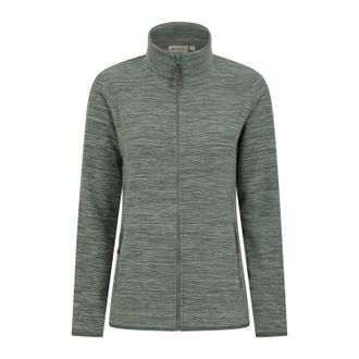 Mountain Warehouse Dames/Dames Snowdon II Melange Full Zip Fleecejack (Kaki Groen)