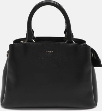 DKNY Dkny Paige Black Leather Satchel