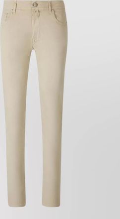 Jacob Cohen straight leg trousers five pocket rivet style