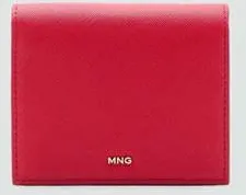 Mango Portafoglio piccolo effetto Saffiano rosso - Donna - Taglia unica - MANGO