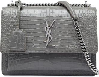 Saint Laurent Pre-owned Saint Laurent Medium Croc Embossed Leather Monogram Sunset Crossbody Ladies V45E44ZUBJN5VPK2