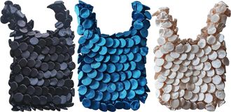 Generic Reusable Grocery Bags, Lightweight, 18x14x2cm, Washable Foldable Pouch, Kitchen Grocery Bags, Portable, For Groceries, Daily Commutes, Travel, Camping