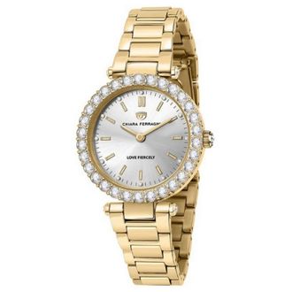 Chiara Ferragni Gouden roestvrijstalen quartz horloge - Dames - Horloges - Geel - ONE Size - Accessoires