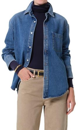 Citizens Of Humanity Denim Button-Up Shirt in Chaya Medium Light Indigo at Nordstrom, Size X-Small