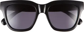 Kurt Geiger 53mm Square Sunglasses in Solid Black at Nordstrom Rack