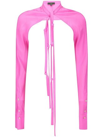 JEJIA collarless silk sleeves - Pink